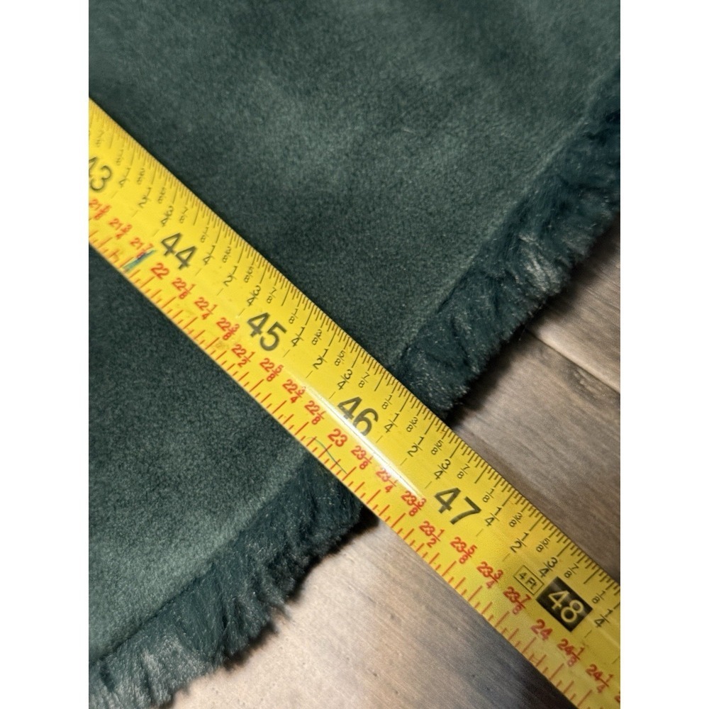 Nordstrom Faux Fur Tree Skirt Royal Evergreen Super Soft Tie Closure NWOT - Picture 5 of 5